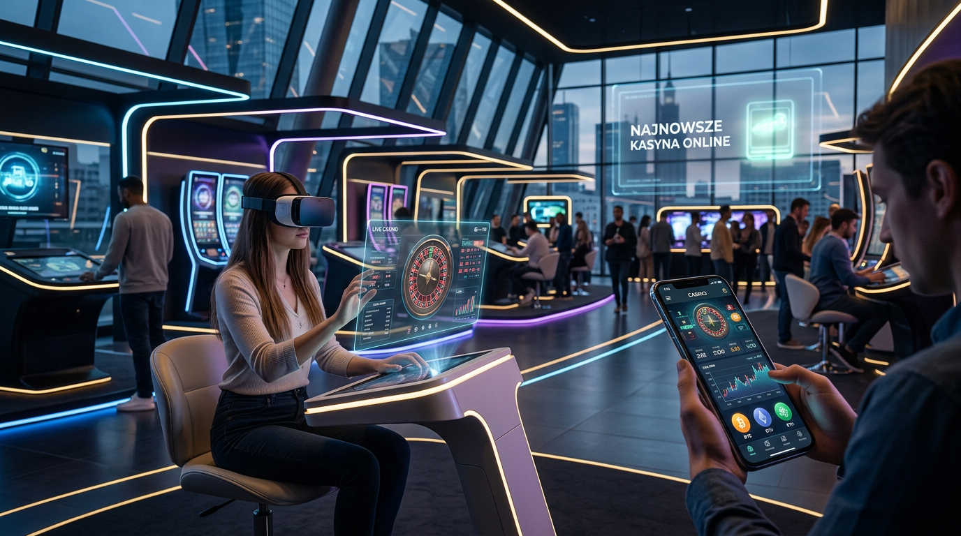 Futurystyczne kasyno online w 2026 roku - nowoczesny interfejs i technologie.